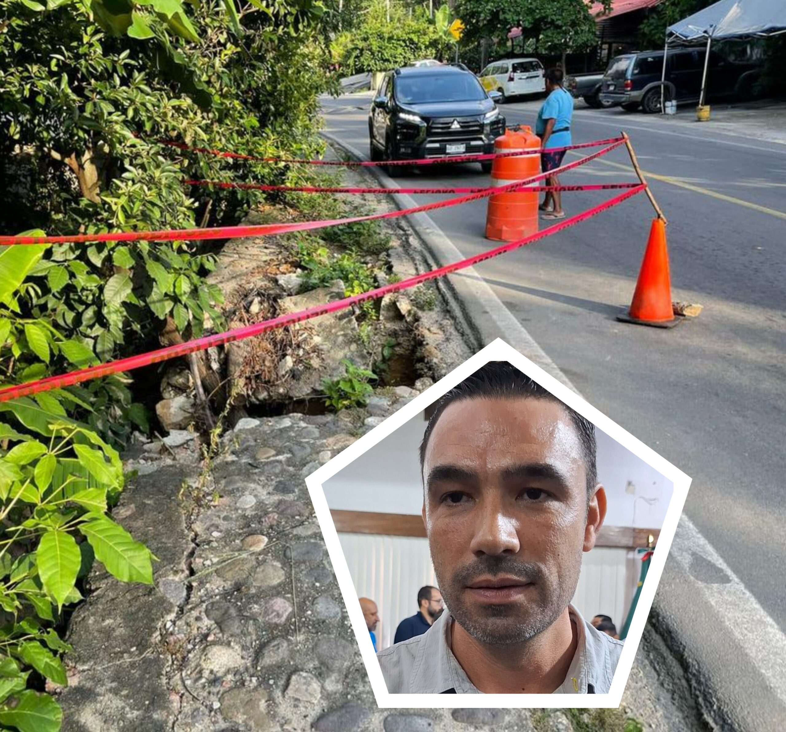 Mañana comienza reparación del socavón en Mismaloya