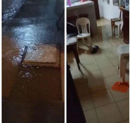 Entraron aguas negras a casas en calle San Salvador