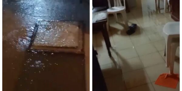 Entraron aguas negras a casas en calle San Salvador