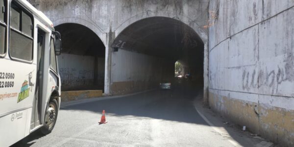 Operativo vial por obras en túnel chico