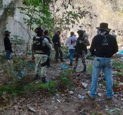 Madres buscadoras rastrean predios en La Cruz de Huanacaxtle