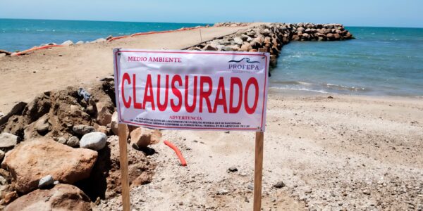 Profepa clausura espigón en Bucerías