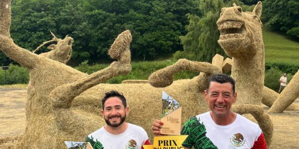 Escultor de arena del Malecón de Puerto Vallarta es premiado en Francia