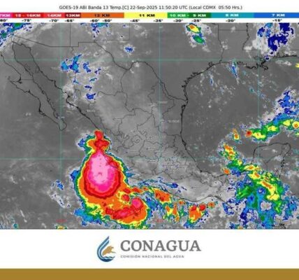 Por tormenta tropical «Narda», Servicio Meteorológico advierte lluvias intensas en Jalisco y fuertes en Nayarit