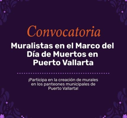 Invitan muralistas a llenar de vida y color panteones de Puerto Vallarta para Día de Muertos