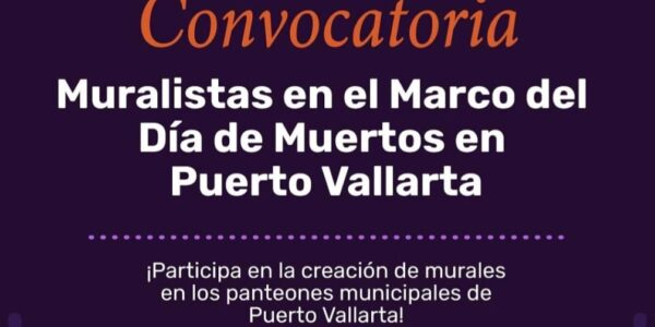 Invitan muralistas a llenar de vida y color panteones de Puerto Vallarta para Día de Muertos