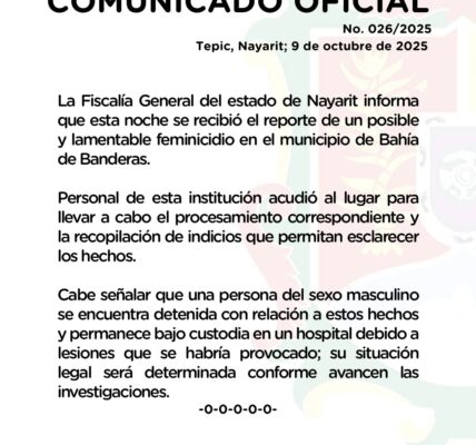 Feminicidio en Bahía de Banderas; expolicía mata a su pareja