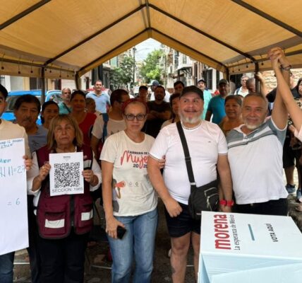 Continúan Morena con elecciones en seccionales; Ra Aguilar se hace con 9 de 11 comités