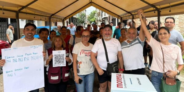 Continúan Morena con elecciones en seccionales; Ra Aguilar se hace con 9 de 11 comités