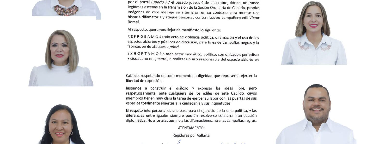 Se pronuncian regidores contra difamación de página de facebook «Espacio PV»