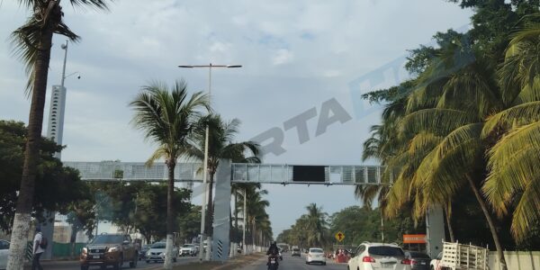 Instalan arco carretero del c5 en Puerto Vallarta para detectar autos robados 