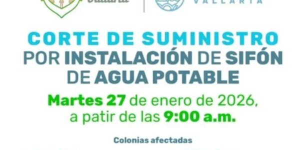 Por obras en calle México, habrá corte de agua en la zona Centro