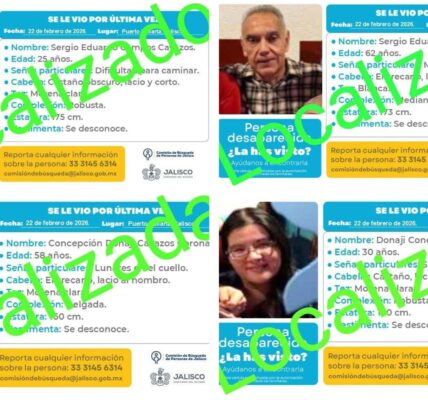 Localizada familia desaparecida; nunca estuvieron en Puerto Vallarta, fue en Nayarit