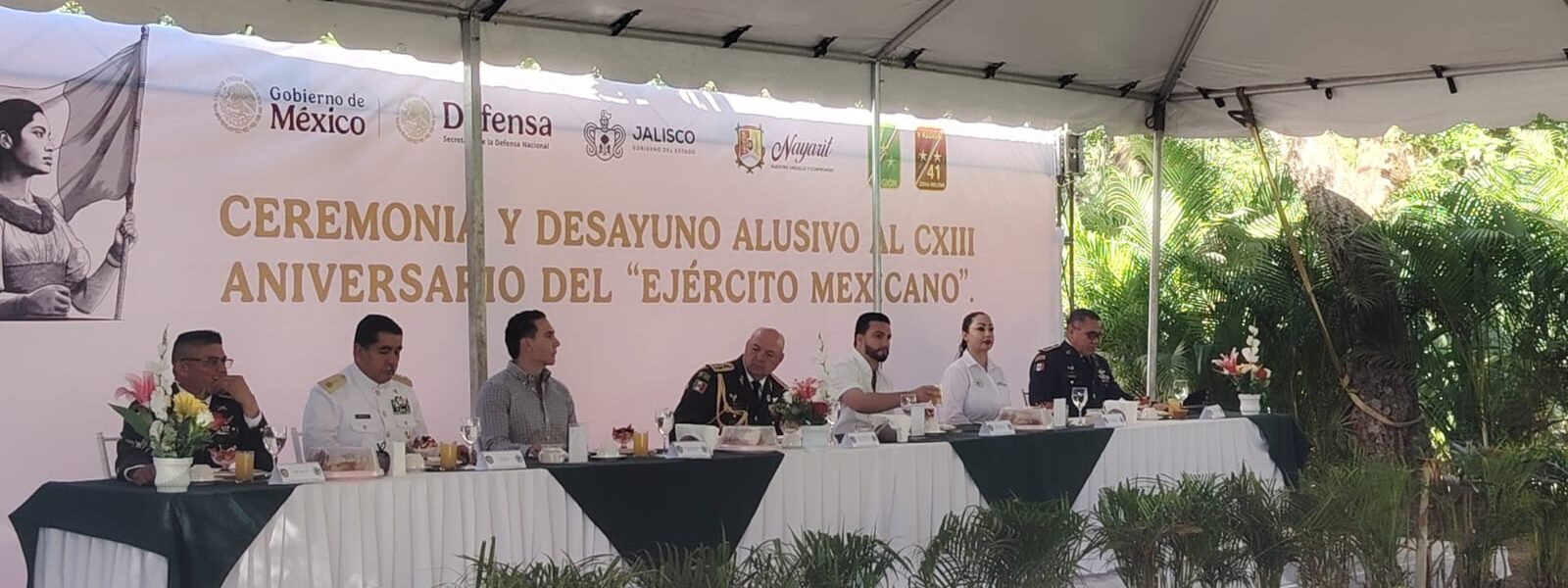 Conmemoran Día del Ejército Mexicano en 41 Zona Militar