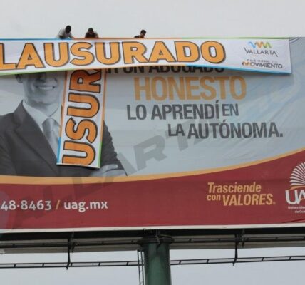 Asegura Munguía que espectaculares no regresarán a Puerto Vallarta