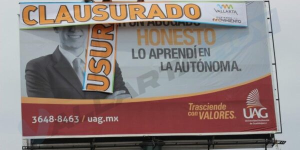 Asegura Munguía que espectaculares no regresarán a Puerto Vallarta