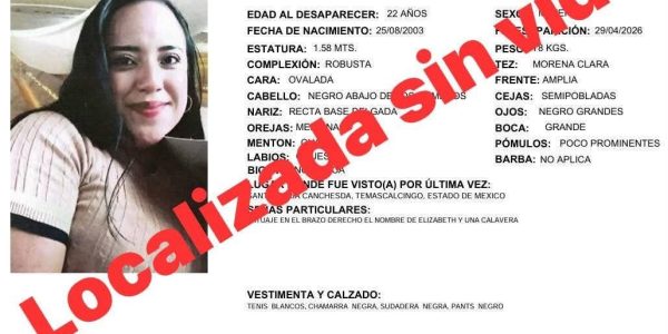 Identifican a joven localizada sin vida en el atajo a Mojoneras; contaba con ficha de desaparición en Edomex Identifican a joven localizada sin vida en el atajo a Mojoneras; contaba con ficha de desaparición en Edomex