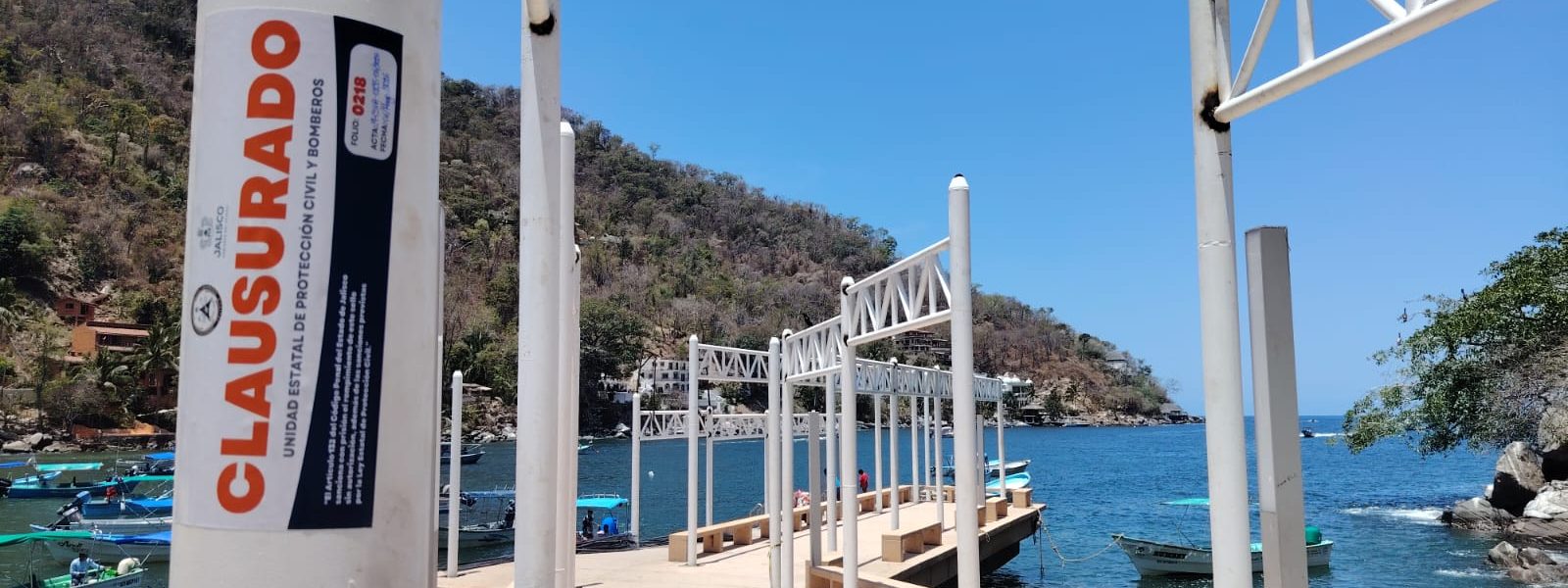 Protección Civil Jalisco clausura estructuras del Ayuntamiento en muelle de Boca de Tomatlán Protección Civil Jalisco clausura estructuras del Ayuntamiento en muelle de Boca de Tomatlán