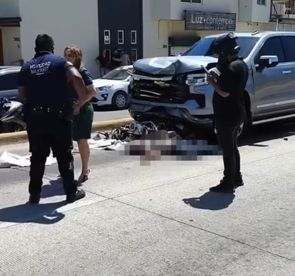Muere motociclista en accidente en Bahía; implicado escolta de alcaldesa de El Salto